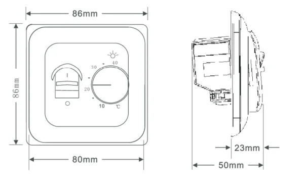 mechanical room thermostat 1